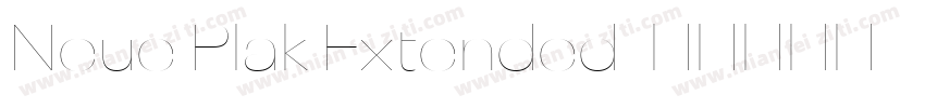 Neue Plak Extended字体转换